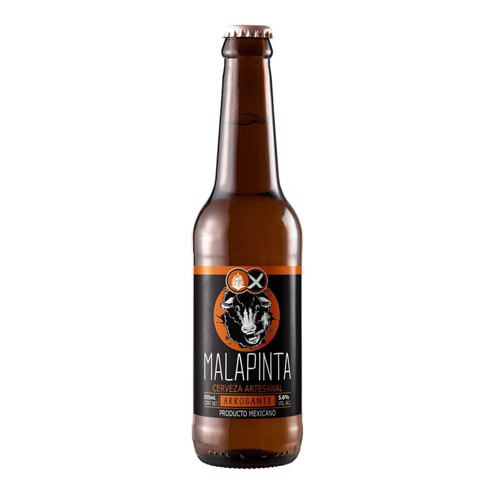 Cerveza malapinta arrogante